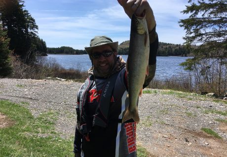 Happy Man With Caught Fish