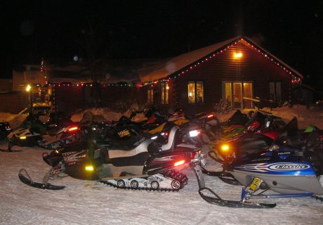 Night Time Snowmobiling